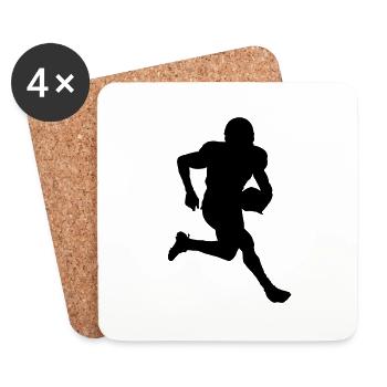 American Football - Dessous de verre (lot de 4) - blanc - Devant