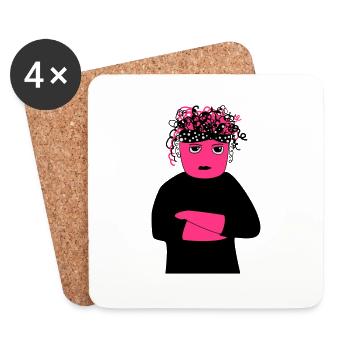 Yannie | Feminismus - Untersetzer (4er-Set) - Weiß - Vorne