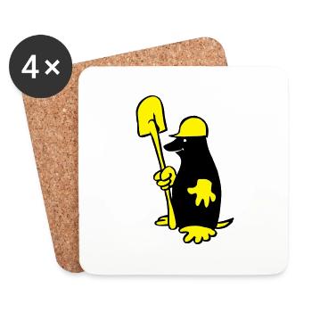 Mole - Coasters (set of 4) - white - Front