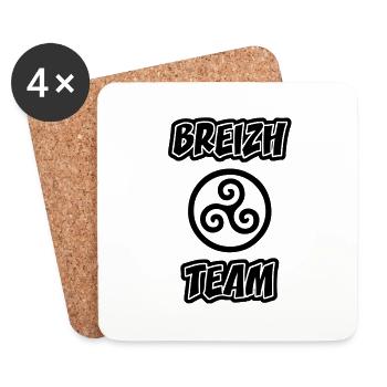 Triskel breizh team - Coasters (set of 4) - white - Front