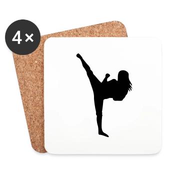Martial Arts #5 - Coasters (set of 4) - white - Front