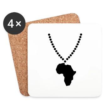 africa - Untersetzer (4er-Set) - Weiß - Vorne