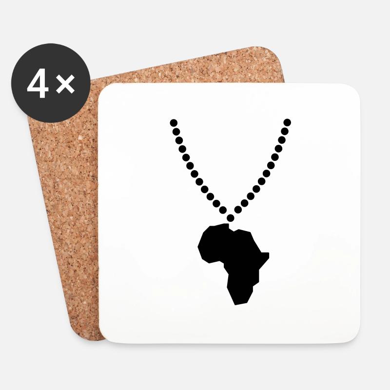 africa - Untersetzer (4er-Set) - Weiß