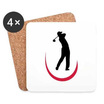 golf - Untersetzer (4er-Set) - Weiß - Vorne