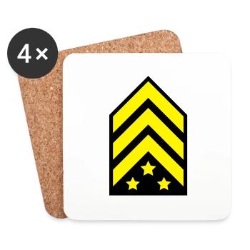 sergant_1__f2 - Coasters (set of 4) - white - Front
