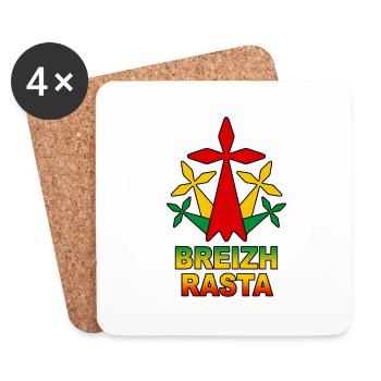 breizh rasta - Coasters (set of 4) - white - Front