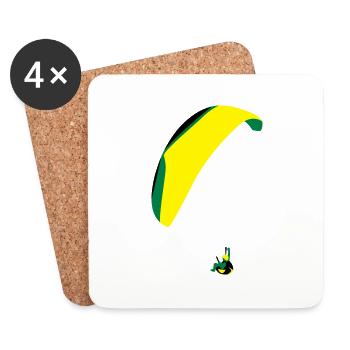 Paraglider Acro - Coasters (set of 4) - white - Front
