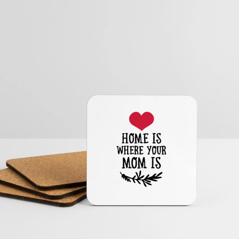Muttertag, Geschenk, Idee, Mutter Tag, Kinder Untersetzer (4er-Set)