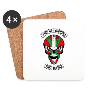 sons of ikurrina 02 - Dessous de verre (lot de 4) - blanc - Devant