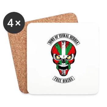 sons of euskal herria - Dessous de verre (lot de 4) - blanc - Devant