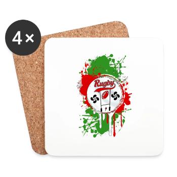 basque sport and tradition 08 - Dessous de verre (lot de 4) - blanc - Devant