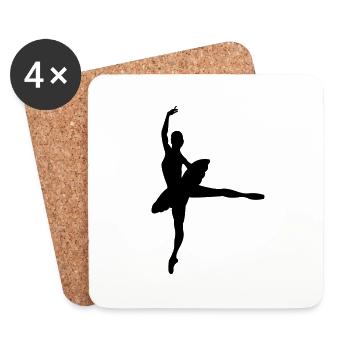 ballerina - Untersetzer (4er-Set) - Weiß - Vorne