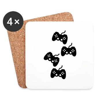 spiele - Untersetzer (4er-Set) - Weiß - Vorne