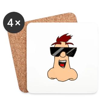 Cool nose - Coasters (set of 4) - white - Front