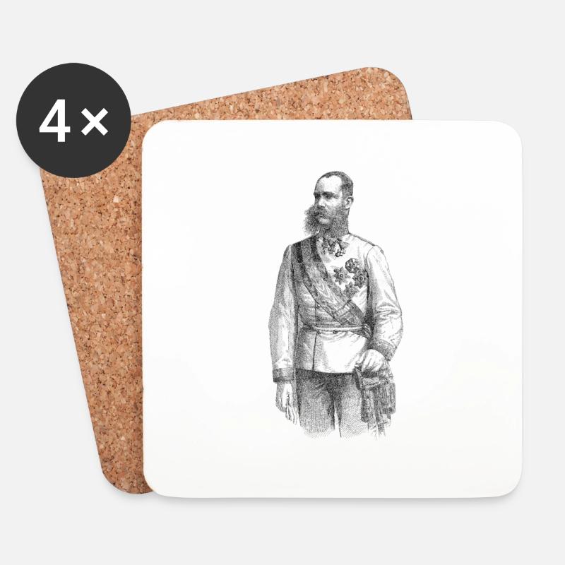 Kronprinz Franz Joseph - Untersetzer (4er-Set) - Weiß