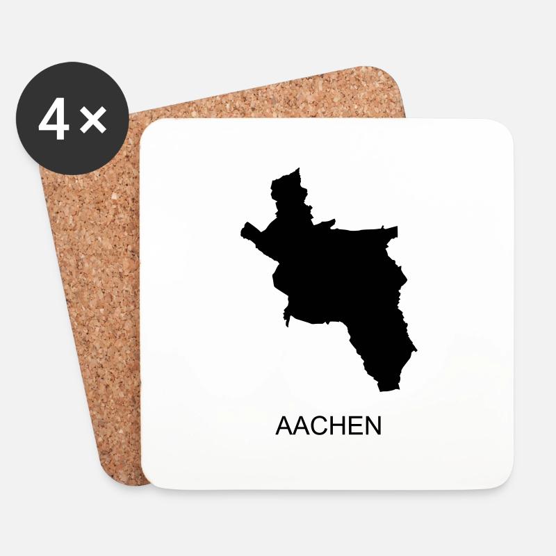 Aachen - Untersetzer (4er-Set) - Weiß