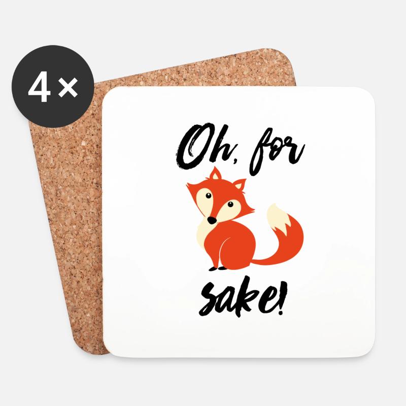 Oh, for sake! - Untersetzer (4er-Set) - Weiß