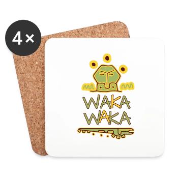waka waka - Coasters (set of 4) - white - Front