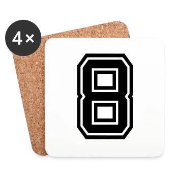 8 - Coasters (set of 4) - white - Front