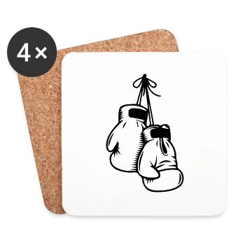 Boxing Fighting Muay Thai - Untersetzer (4er-Set) - Weiß - Vorne