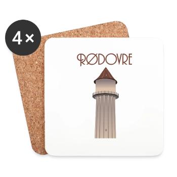 Rødovre water tower - Coasters (set of 4) - white - Front
