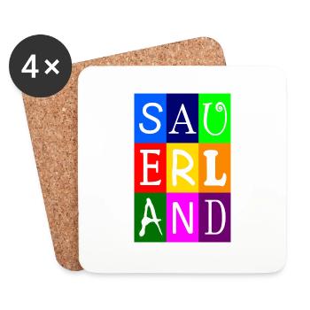 Sauerland - Untersetzer (4er-Set) - Weiß - Vorne