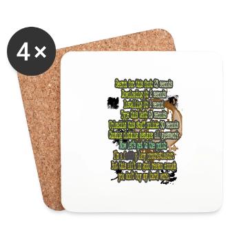 Sign of the times - Dessous de verre (lot de 4) - blanc - Devant