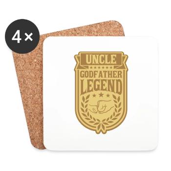 Uncle Godfather Legend Zitat - Untersetzer (4er-Set) - Weiß - Vorne