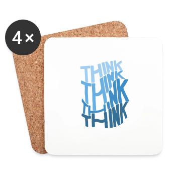 THINKBLUE - Untersetzer (4er-Set) - Weiß - Vorne