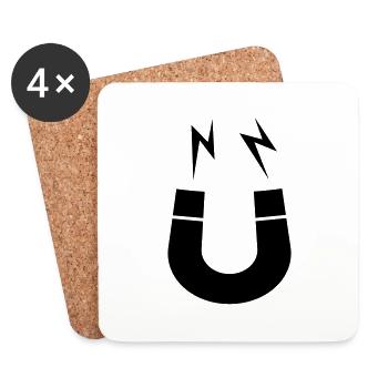 Symbol Magnet Logo Flashes - Coasters (set of 4) - white - Front