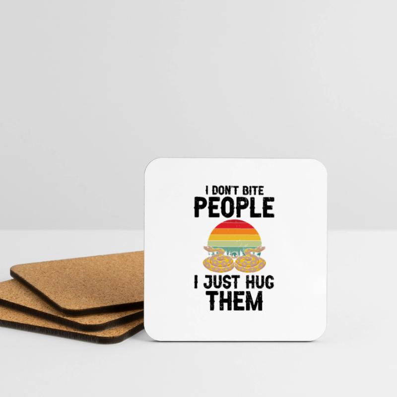 King python design for snake lovers Coasters (set of 4)