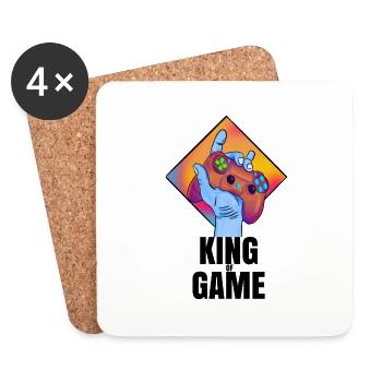 King of Game - Coasters (set of 4) - white - Front