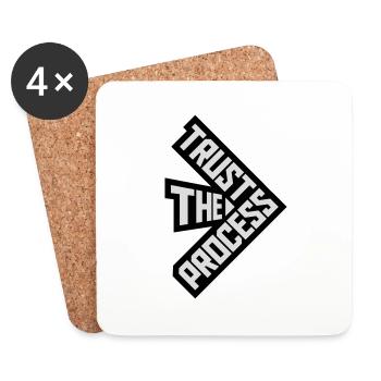 trust the process Zitat - Untersetzer (4er-Set) - Weiß - Vorne