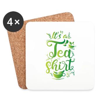 It´s a Tea Shirt - Untersetzer (4er-Set) - Weiß - Vorne