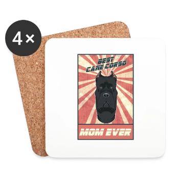 Best Cane Corso Mom Ever I Cane Corso Lover - Coasters (set of 4) - white - Front