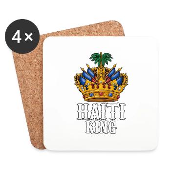 Haiti Haitianer Stolz Flagge Flaggentag I Geschenk - Untersetzer (4er-Set) - Weiß - Vorne