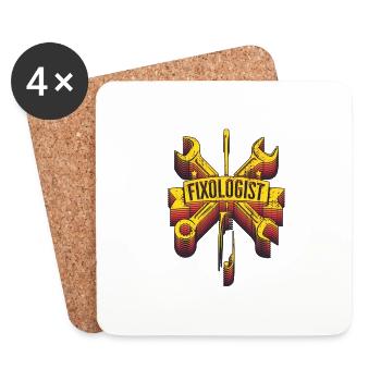 Fixologist - Artisan Humor - Coasters (set of 4) - white - Front