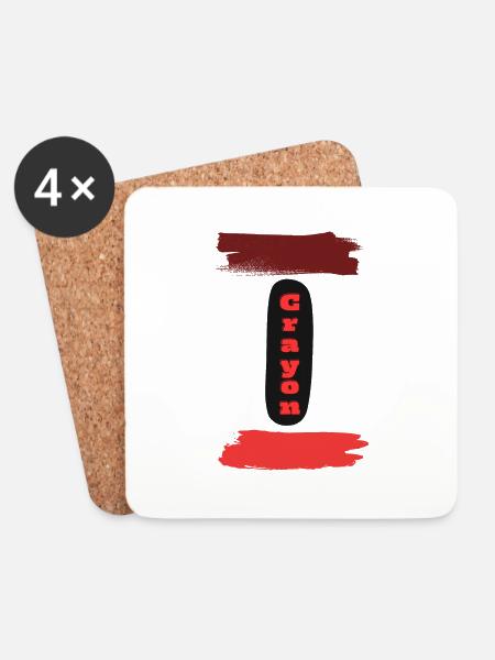 crayon - Coasters (set of 4) - white
