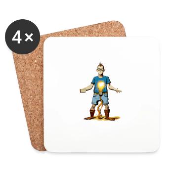 Ich bin kein Genie - Untersetzer (4er-Set) - Weiß - Vorne
