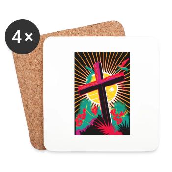 Christianity Easter Christ Gift - Coasters (set of 4) - white - Front