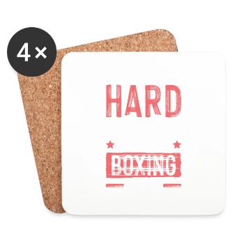 boxen boxhandschuhe - Untersetzer (4er-Set) - Weiß - Vorne