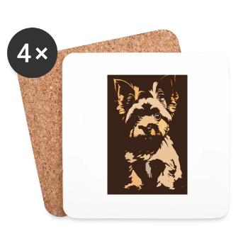 Yorkshire Krapouille - Coasters (set of 4) - white - Front
