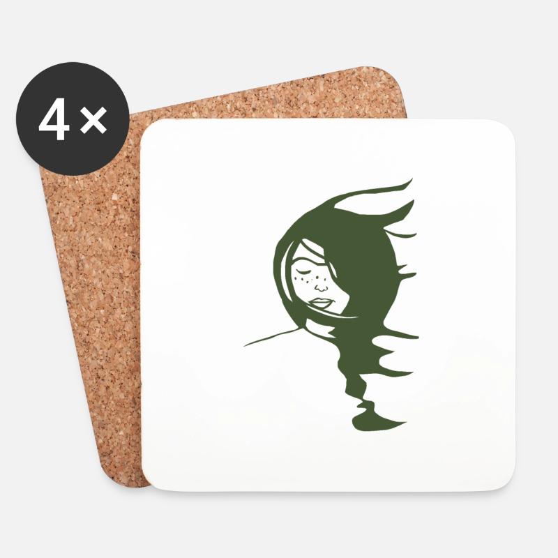 WIND - Coasters (set of 4) - white