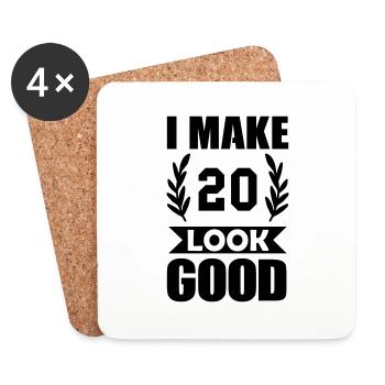 look good 20 - Untersetzer (4er-Set) - Weiß - Vorne