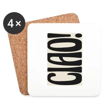 Ciao! - Coasters (set of 4) - white - Front