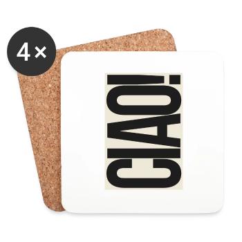 Ciao! - Coasters (set of 4) - white - Front