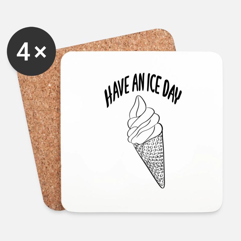 Have an ice day - Coasters (set of 4) - white