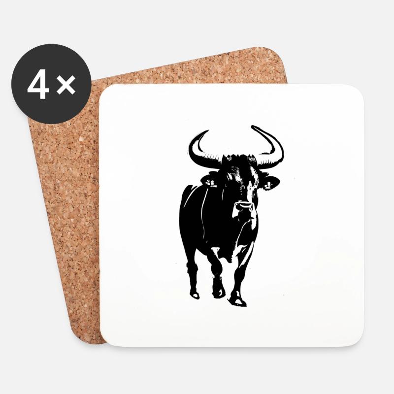 STIER - Untersetzer (4er-Set) - Weiß