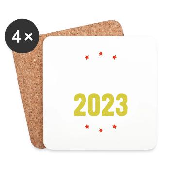 Prague 2023 - Coasters (set of 4) - white - Front