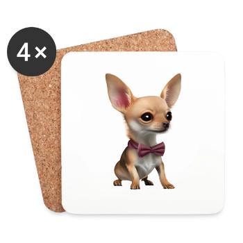 Chihuahua Dog Dog Owner Chihuahua Puppy Dogs - Coasters (set of 4) - white - Front